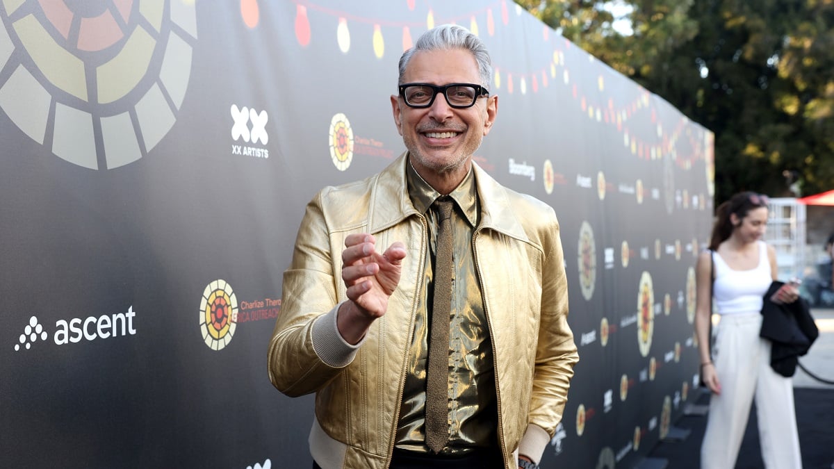 UNIVERSAL CITY, CALIFORNIA - JUNE 11: Jeff Goldblum attends Charlize Theron's Africa Outreach Project (CTAOP) Block Party at Universal Studios Backlot on June 11, 2022 in Universal City, California.