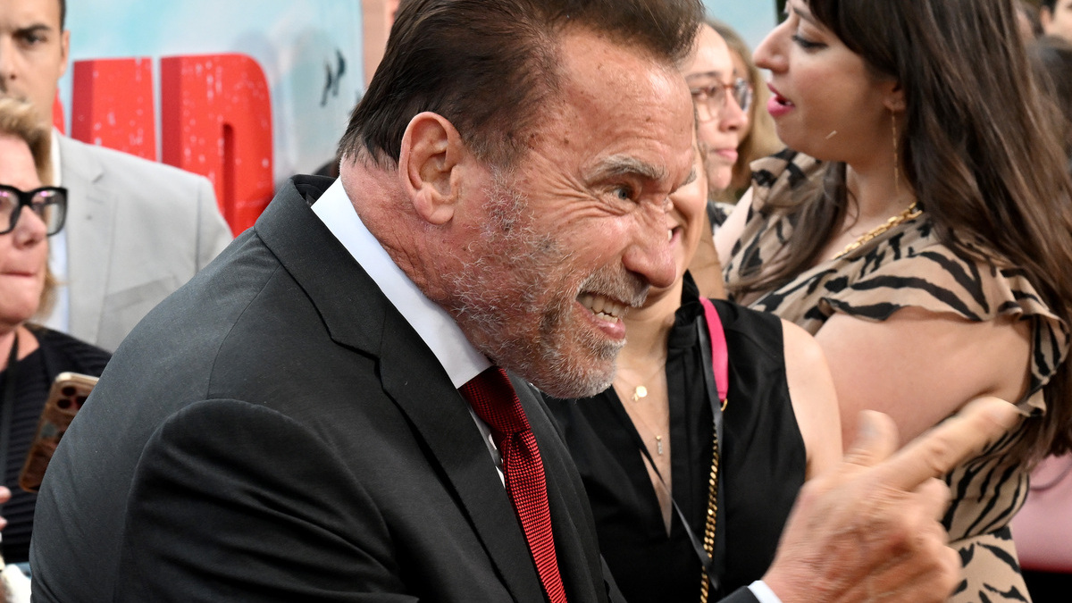 Arnold Schwarzenegger atende a estréia de Los Angeles de Netflix "danoso" realizada no The AMC Grove em 22 de maio de 2023