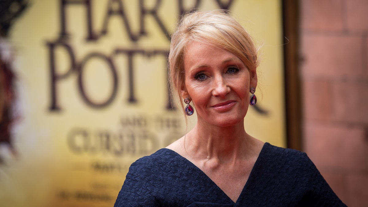 LONDON, ENGLAND - JULY 30: J. K. Rowling attends the press preview of "Harry Potter & The Cursed Child" at Palace Theatre on July 30, 2016 in London, England. Harry Potter and the Cursed Child, is a two-part West End stage play written by Jack Thorne based on an original new story by Thorne, J.K. Rowling and John Tiffany.