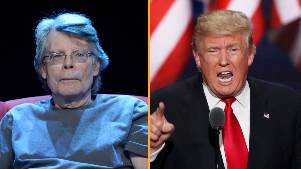 Stephen King and Donald Trump - Getty