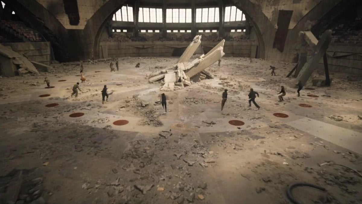 The arena for the Hunger Games.