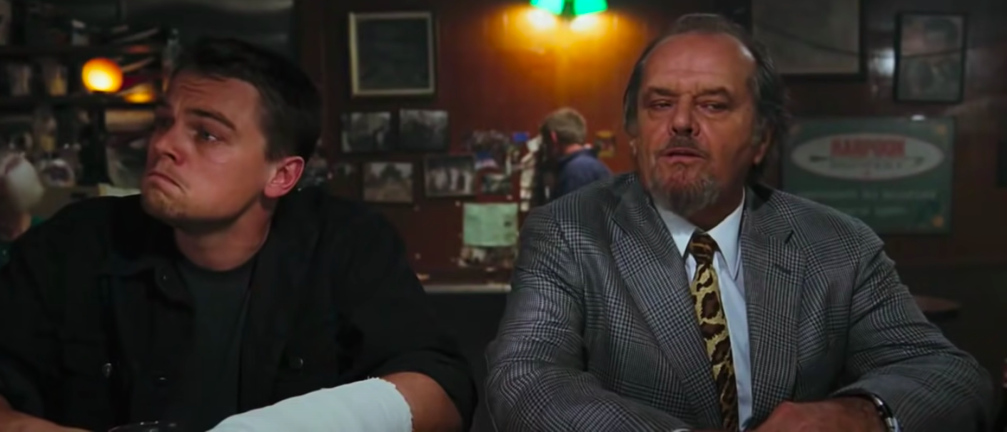 Leonardo DiCaprio et Jack Nicholson dans Les Infiltrés