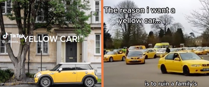 What does ‘yellow car’ mean on TikTok?