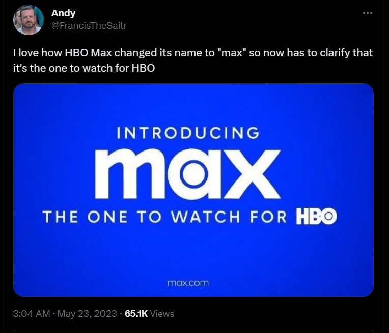 HBO Max Twitter