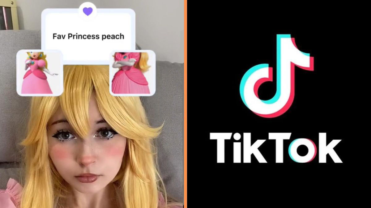 TikTok filter Fav Princess Peach