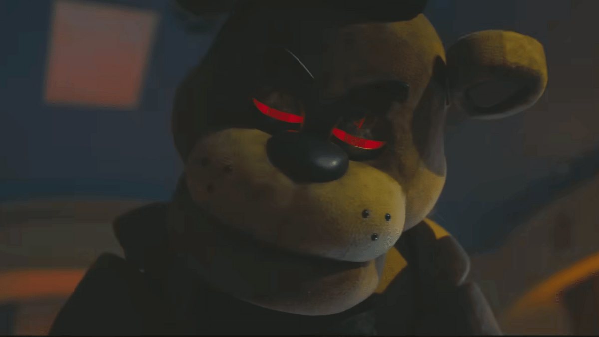 Freddy Fazbear looking sinister in the 'Five Nights at Freddy's' movie