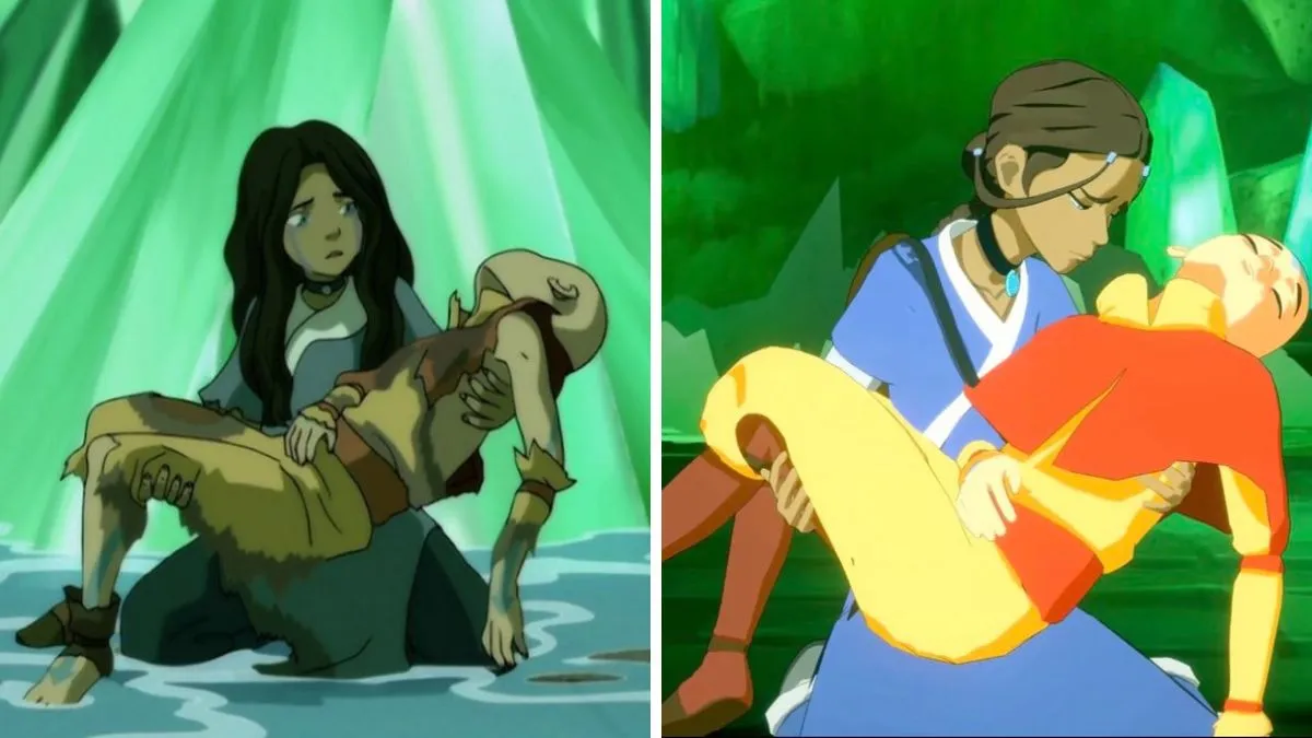 Avatar: The Last Airbender Series vs comparação de videogame