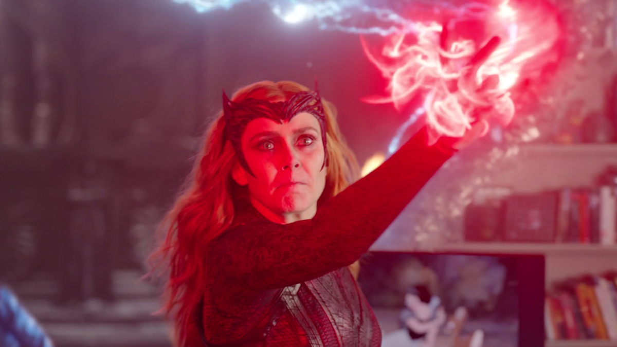 Elizabeth Olsen as Scarlet Witch in Doctor Strange in the Multiverse of Madness.