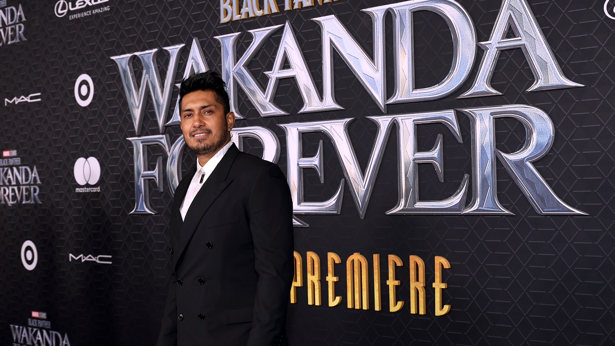 HOLLYWOOD, CALIFORNIA - OCTOBER 26: Tenoch Huerta attends Marvel Studios' "Black Panther: Wakanda Forever" premiere at Dolby Theatre on October 26, 2022 in Hollywood, California.