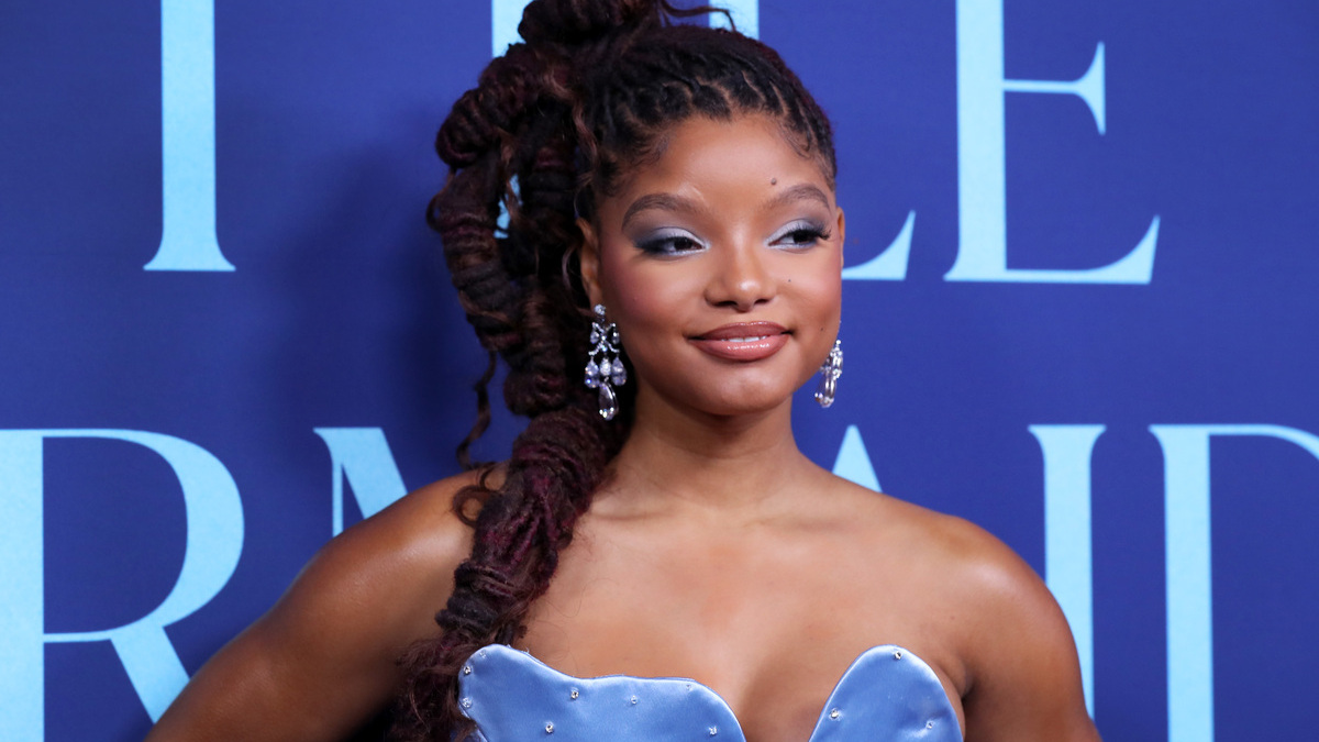 Halle Bailey attends the Australian premiere of "The Little Mermaid" at State Theatre on May 22, 2023