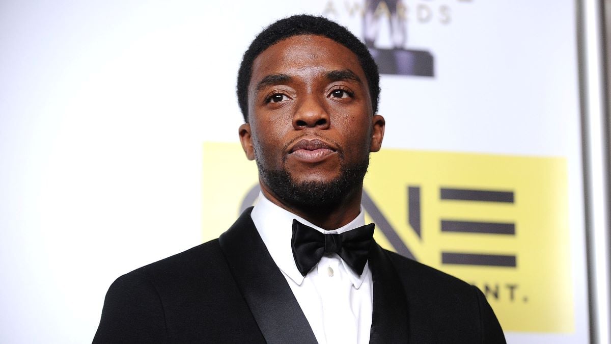 Actor Chadwick Boseman poses in the press room at the 47th NAACP Image Awards at Pasadena Civic Auditorium on February 5, 2016 in Pasadena, California. (Photo by Jason LaVeris/FilmMagic)