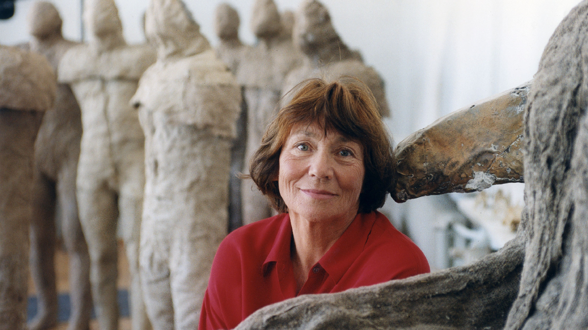 Polish sculptor Magdalena Abakanowicz