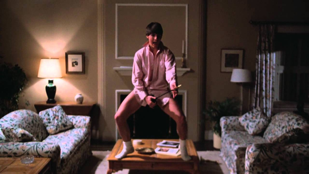 Tom Cruise in a scene from Risky Business