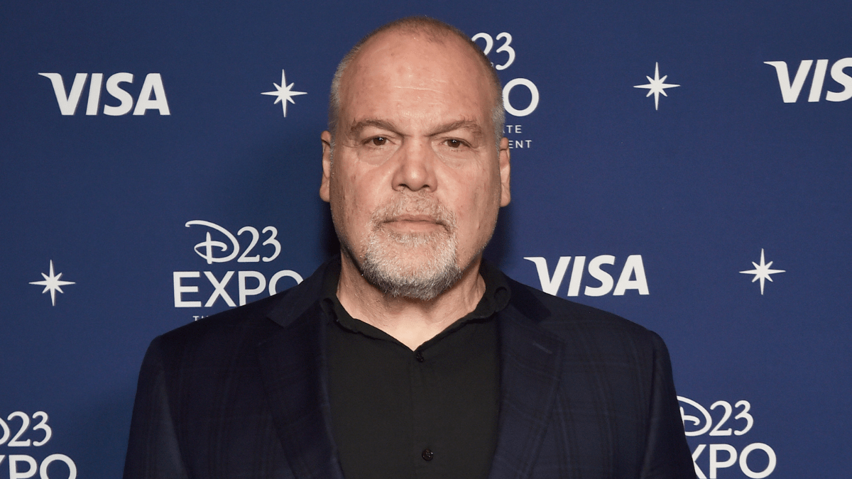 ANAHEIM, CALIFORNIA - SEPTEMBER 10: Vincent D'Onofrio attends D23 Expo 2022 at Anaheim Convention Center in Anaheim, California on September 10, 2022.