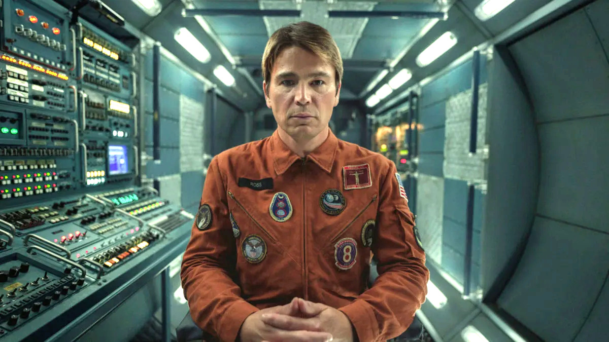 Josh Hartnett gazes into space in Black Mirror season 6