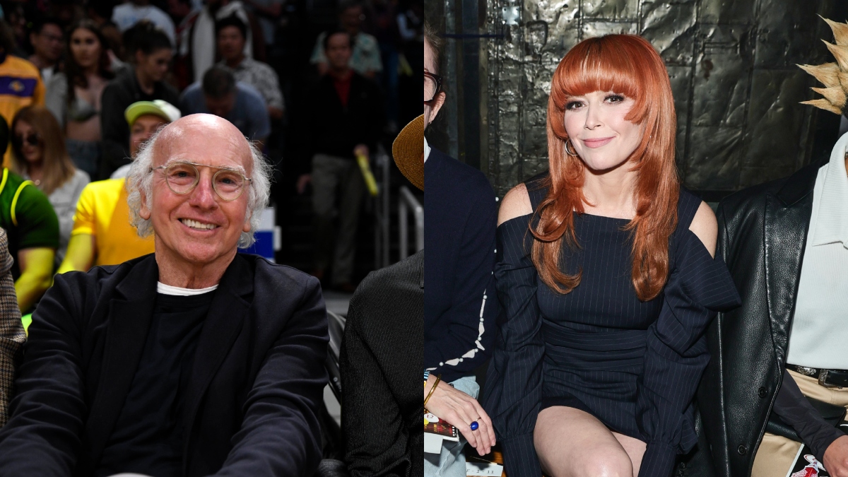 Natasha Lyonne Larry David Getty