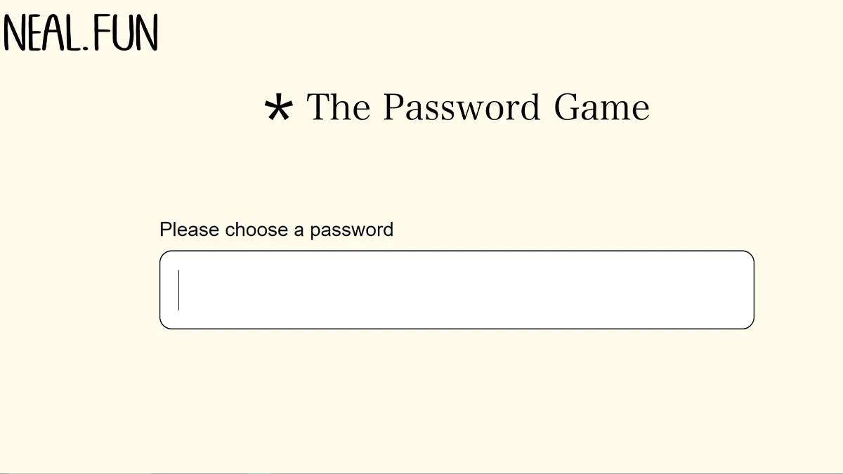 fun password game words