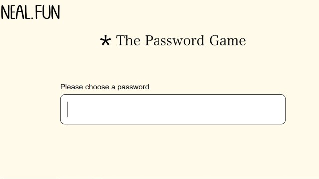 What Is 'The Password Game' on neal.fun, the Internet's Newest Viral Browser Game? - Vimarsana News
