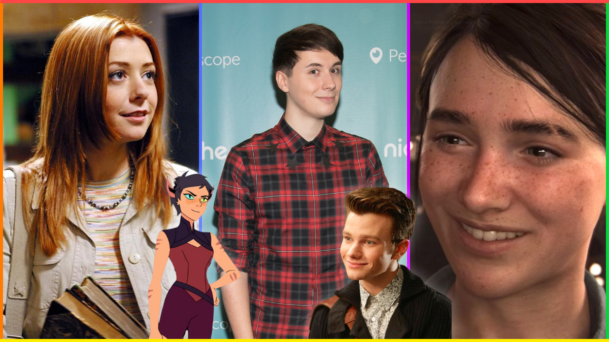 Tara from 'Buffy,' Catra from 'She-Ra,' Daniel Howell, Kurt from 'Glee' and Ellie from 'The Last of Us: Part II'