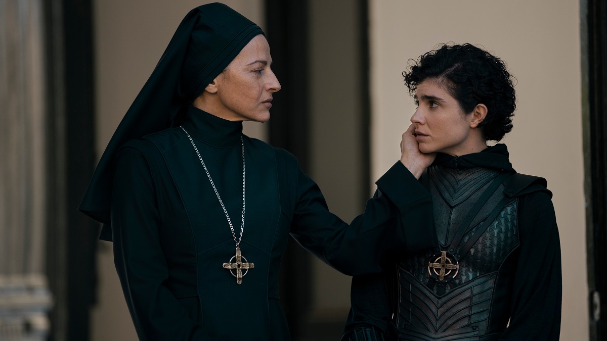 Warrior Nun. (L to R) Sylvia De Fanti as Mother Superion, Olivia Delcán as Sister Camila in episode 206 of Warrior Nun.