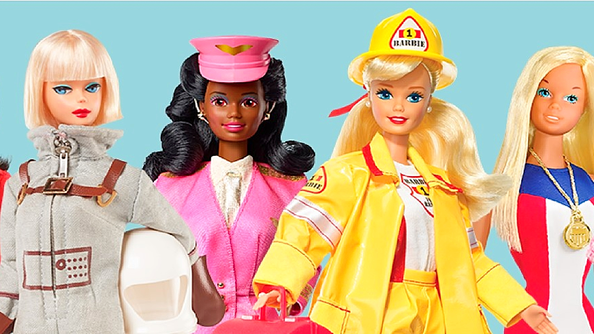 Barbie's various career dolls