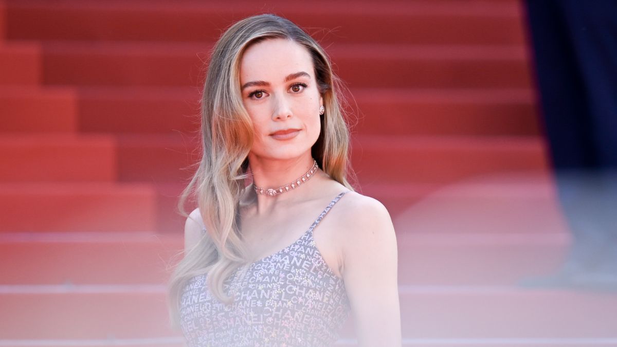 Brie Larson attends the "Perfect Days" red carpet during the 76th annual Cannes film festival