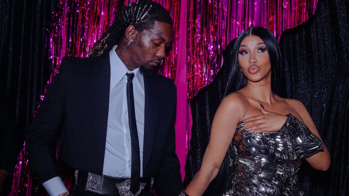 NEWARK, NEW JERSEY - SEPTEMBER 12: Offset and Cardi B attend the 2023 MTV Video Music Awards at Prudential Center on September 12, 2023 in Newark, New Jersey. (Photo by Catherine Powell/Getty Images for MTV)