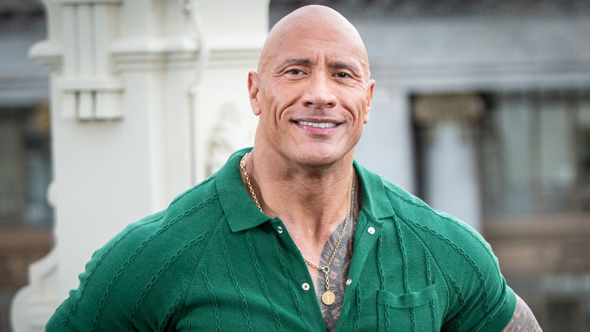 OCTOBER 19: US actor Dwayne Johnson attends the "Black Adam" photocall at NH Collection Madrid Eurobuilding hotel on October 19, 2022 in Madrid, Spain.