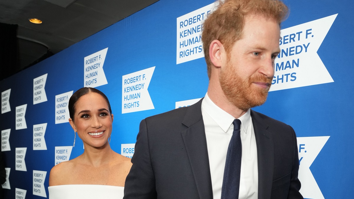 NEW YORK, NEW YORK - DECEMBER 06 Meghan, Duchess of Sussex and Prince Harry, Duke of Sussex attend the 2022 Robert F. Kennedy Human Rights Ripple of Hope Gala at New York Hilton on December 06, 2022 in New York City.