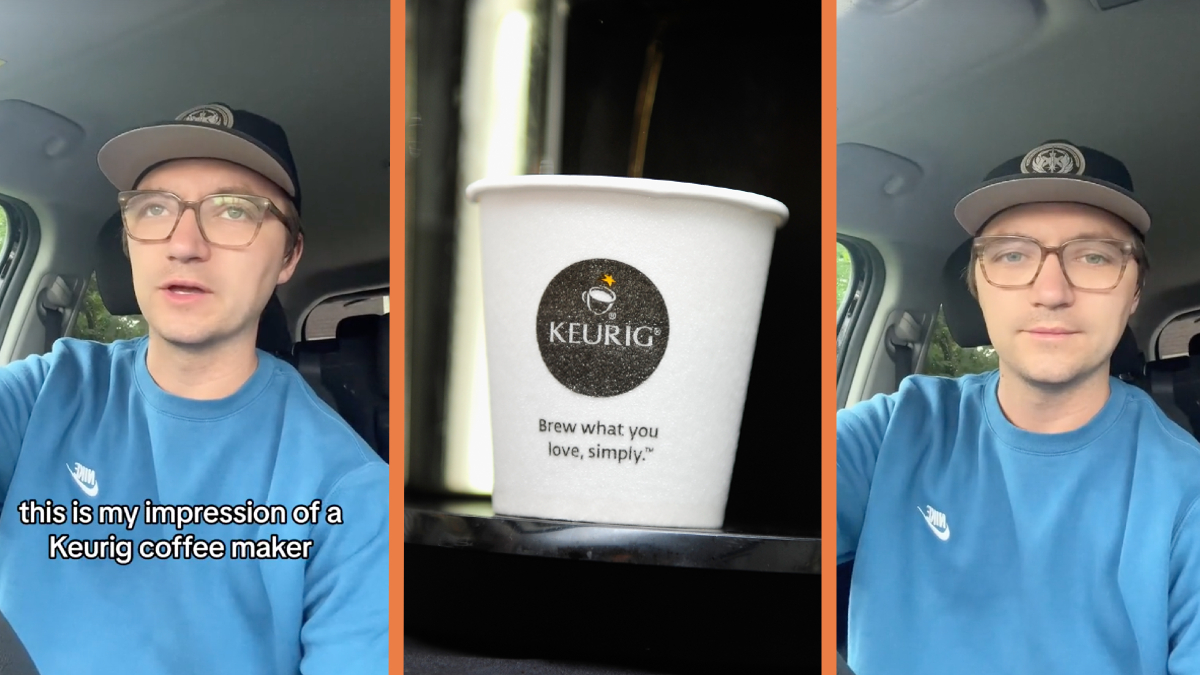TikToker recreates the sound of a Keurig coffee maker
