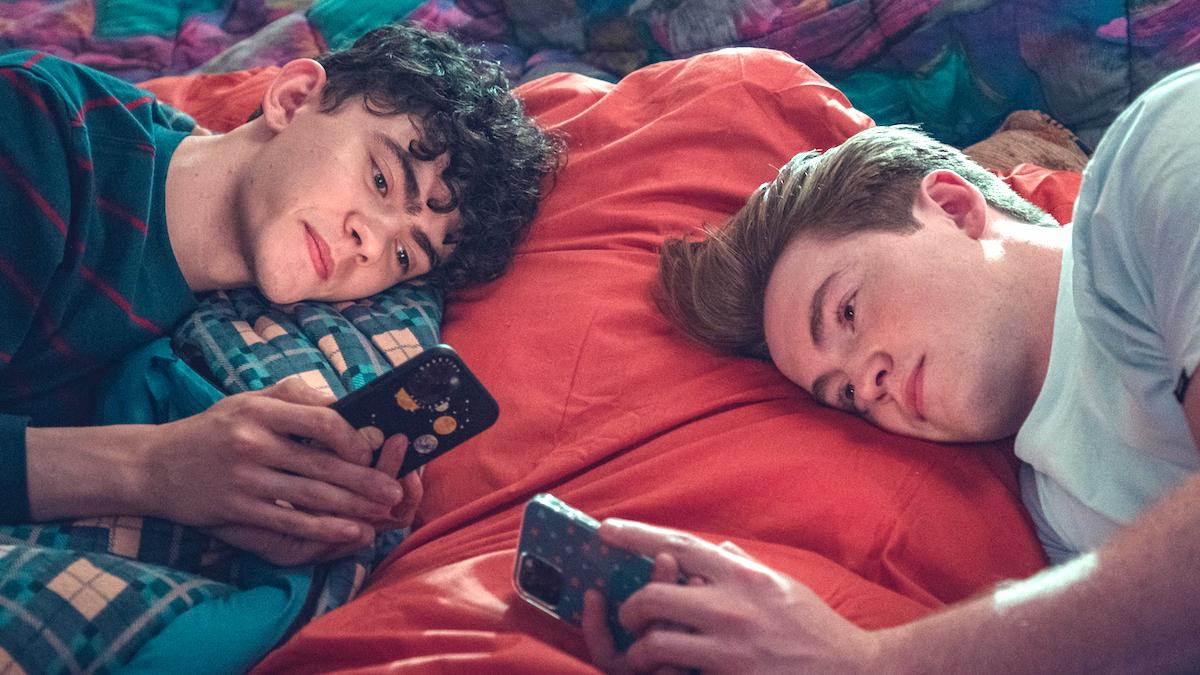 Kit Connor and Joe Locke as Nick and Charlie in Heartstopper Netflix