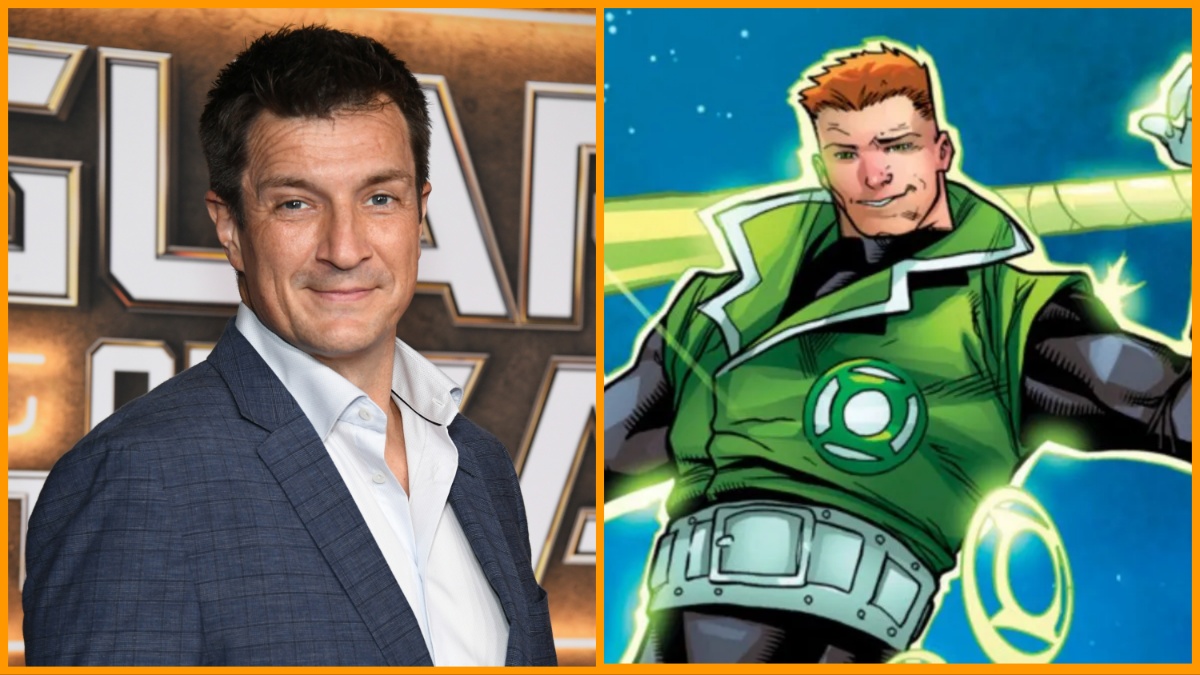  Nathan Fillion attends World Premiere Of Marvel Studios' "Guardians Of The Galaxy Vol. 3" on April 27, 2023 in Hollywood, California/Guy Gardner's Green Lantern DC Comics