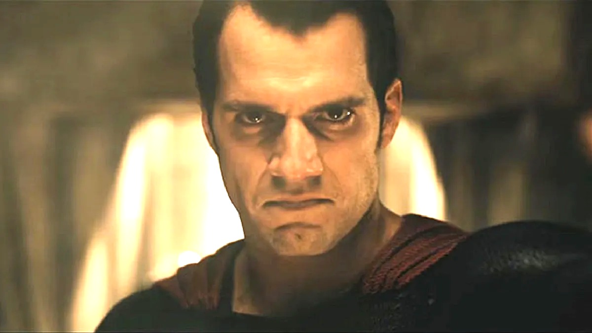 Henry Cavill Superman looking upset