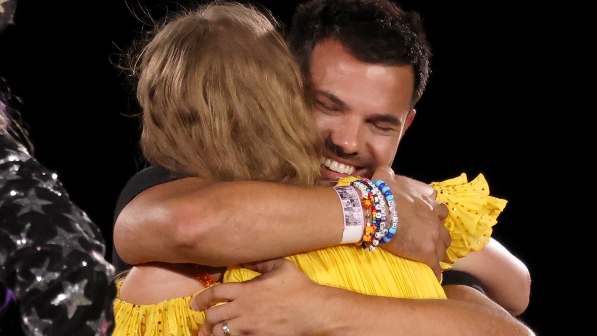 Taylor Swift and Taylor Lautner at Eras Tour