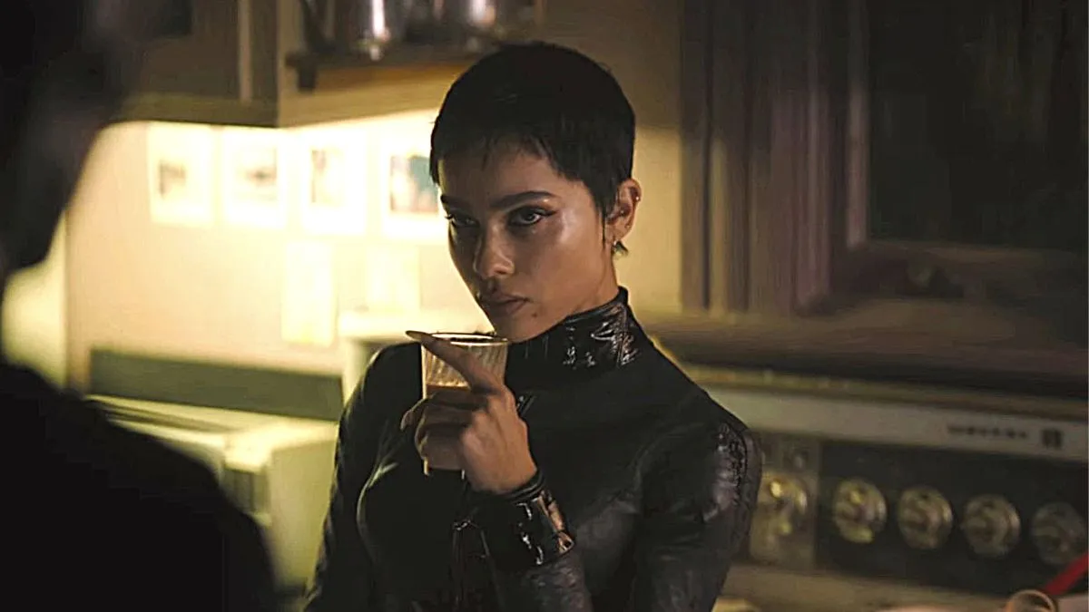 Zoe Kravitz as Selina Kyle in 'The Batman'.