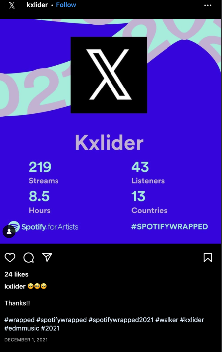 Kxlider Instagram pos