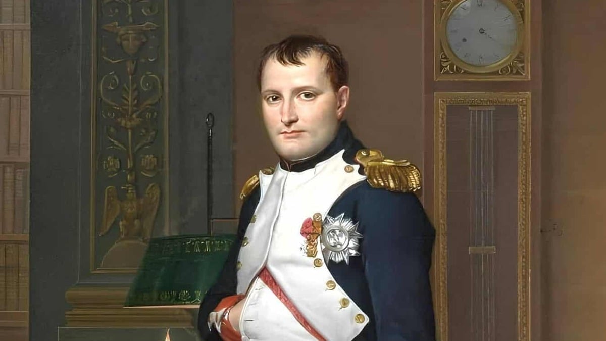 The Emperor Napoleon in His Study at the Tuileries by Jacques-Louis David.