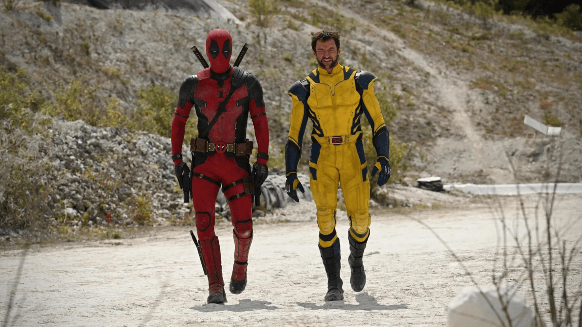 Deadpool (Ryan Reynolds) and Wolverine (Hugh Jackman) in full costume for 'Deadpool 3'
