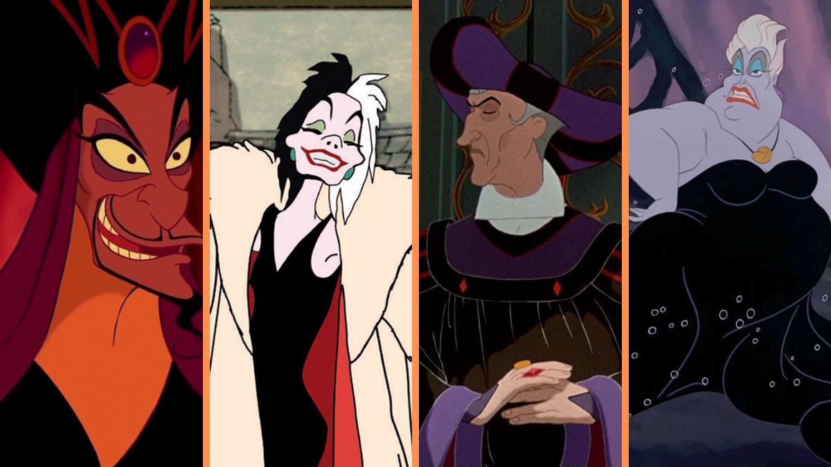 Disney villains: Jafar, Cruella, Frollo and Ursula