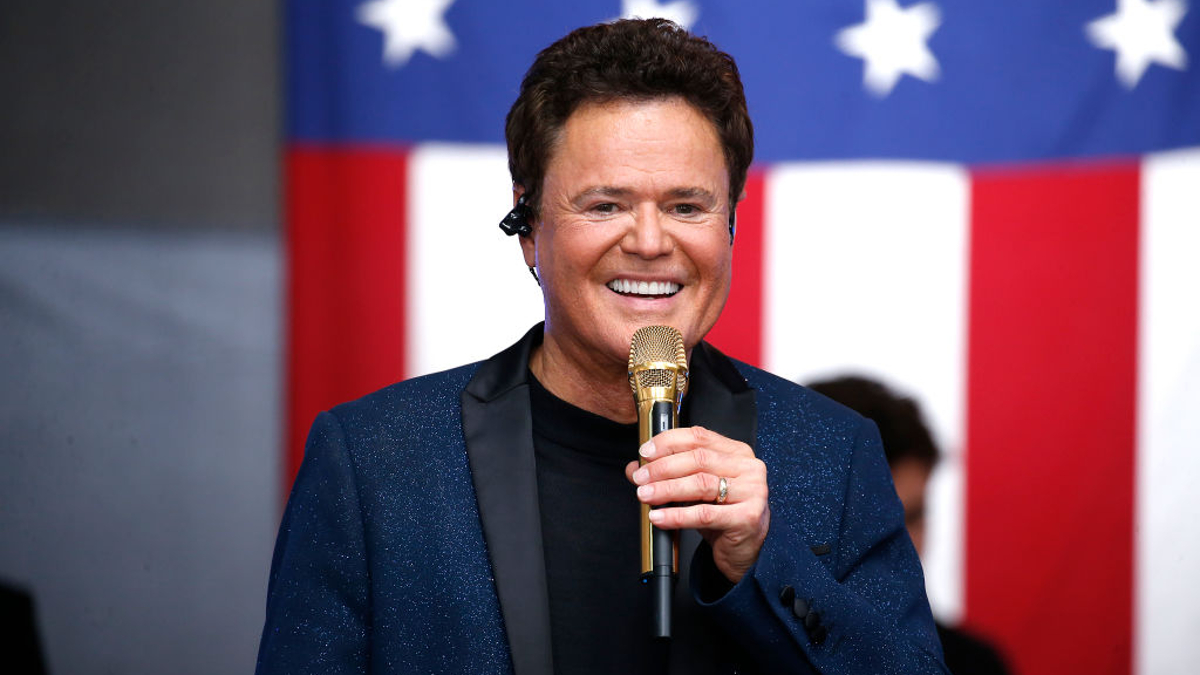 Donny Osmond performs during Fox & Friends Summer Concert Series at Fox News Studios on August 04, 2023 in New York City.