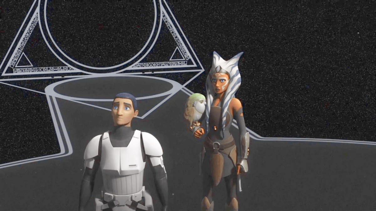 Ezra and Ahsoka Tano in Star War Rebels