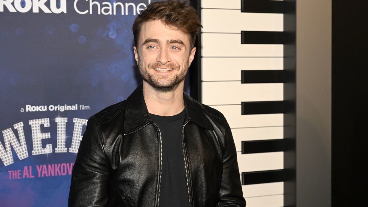 BROOKLYN, NEW YORK - NOVEMBER 01: Daniel Radcliffe US Premiere Of Weird: The Al Yankovic Story at Alamo Drafthouse Cinema Brooklyn on November 01, 2022 in Brooklyn, New York.