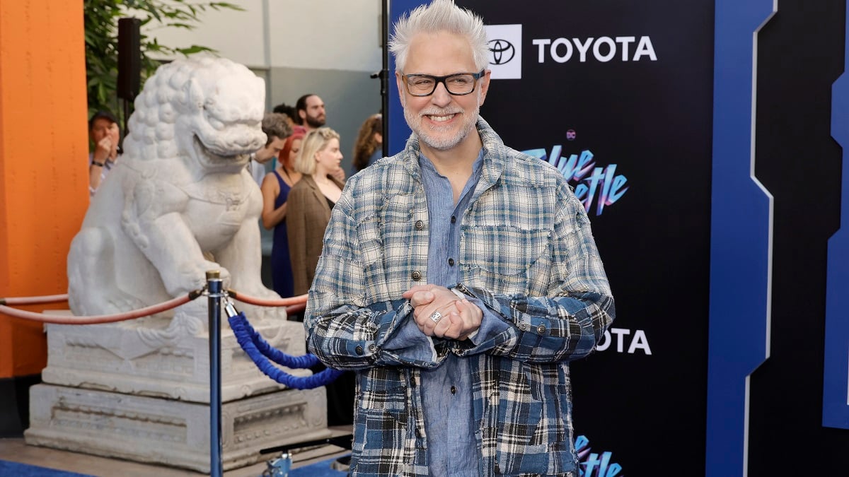 HOLLYWOOD, CALIFORNIA - AUGUST 15: James Gunn attends Warner Bros. "Blue Beetle" Los Angeles Special Screening at TCL Chinese Theatre on August 15, 2023 in Hollywood, California.