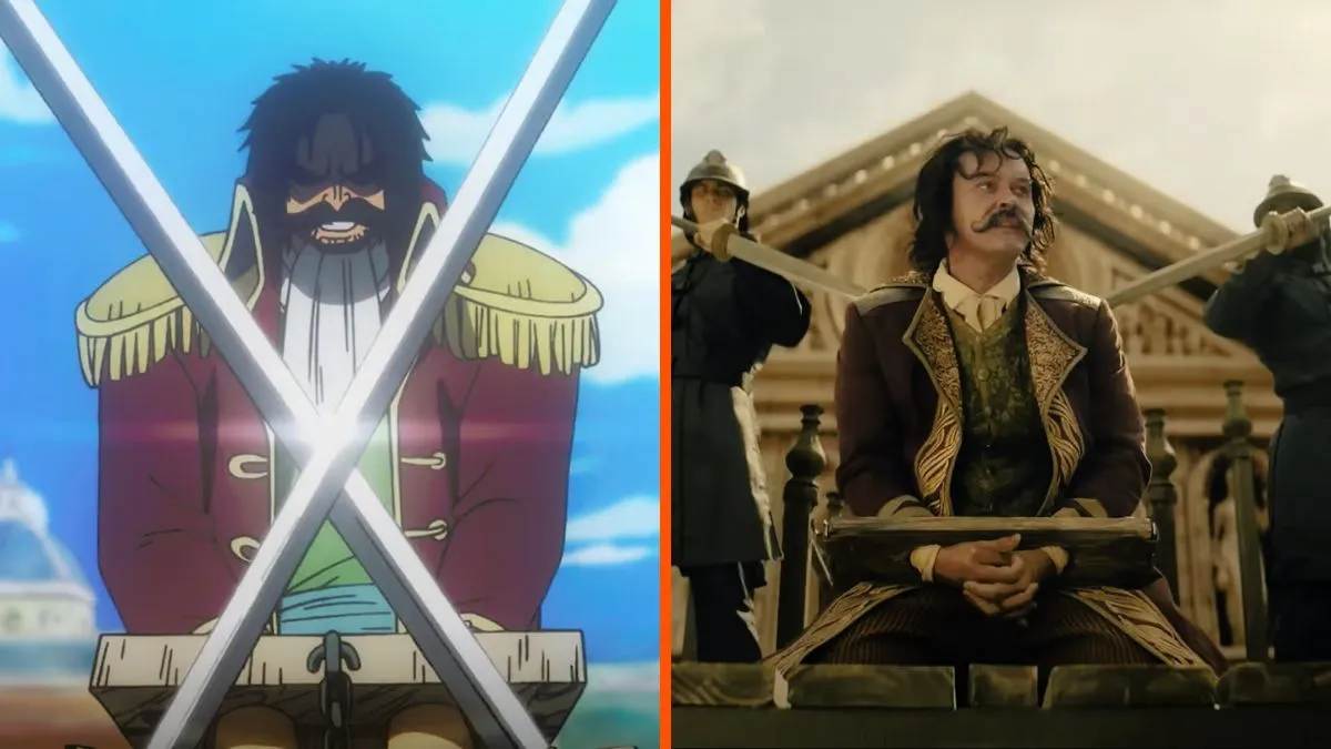Gol D Roger One Piece live-action and anime