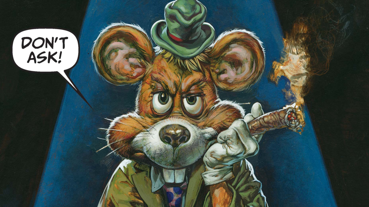 Howard the Duck as a rat on the cover of "Howard the Duck" volume 3 number 1