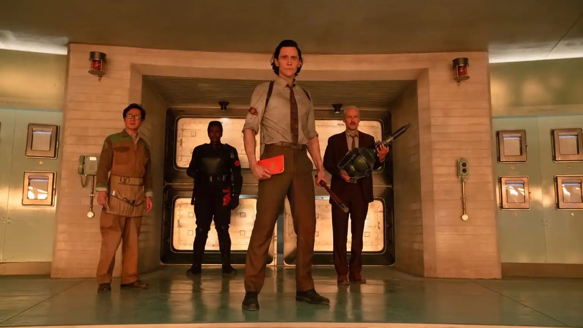 Tom Hiddleston, Owen Wilson, Ke Huy Quan, and Wunmi Mosaku in 'Loki'