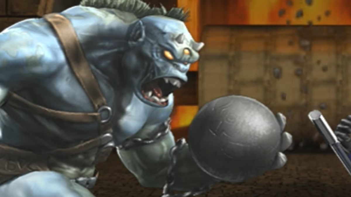 Moloch's load screen portrait from "Mortal Kombat: Armageddon"