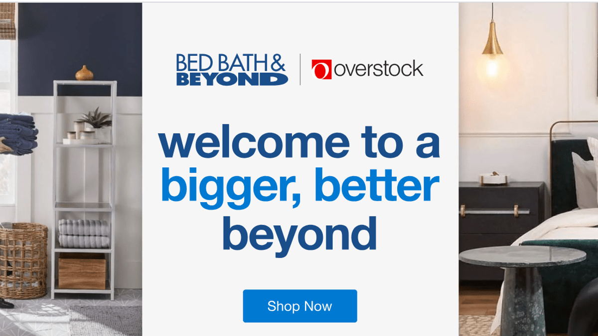 Bed Bath & Beyond will live on online thanks to Overstock.com