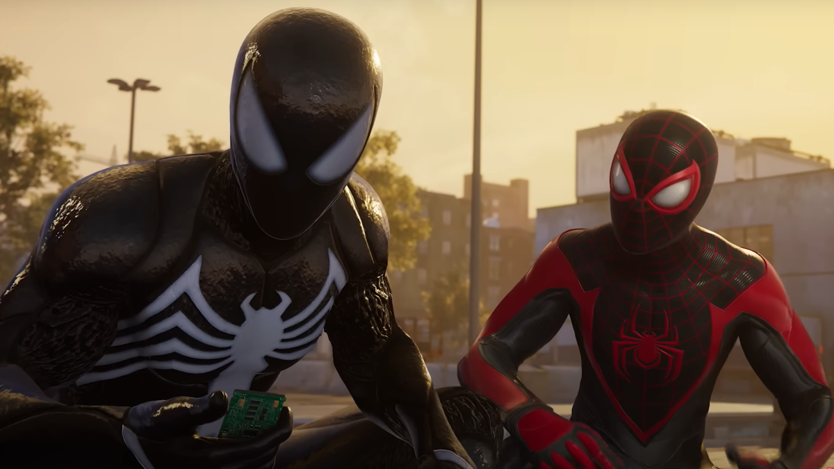 Peter Parker and Miles Morales in Insomniac's "Spider-Man 2"