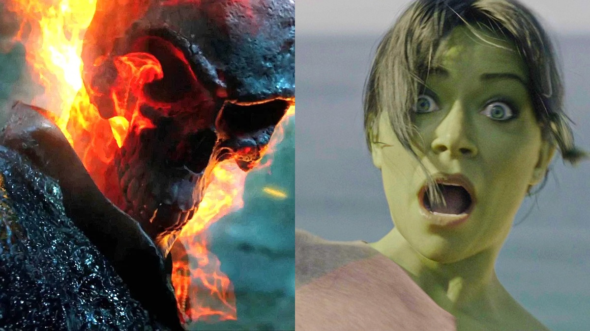 NickGarcia on X: - O CGI de She-Hulk, em uma temporada de 9 episódios com  um orçamento gigantesco - O CGI do Ghost Rider em Agents of SHIELD, em uma  temporada de